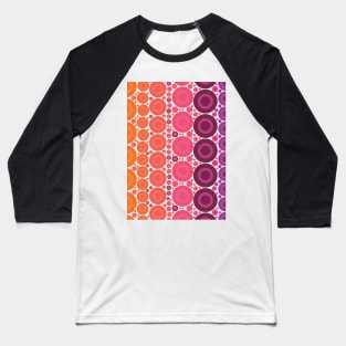 Retro Style Polka Dots Multicolored Pattern Baseball T-Shirt